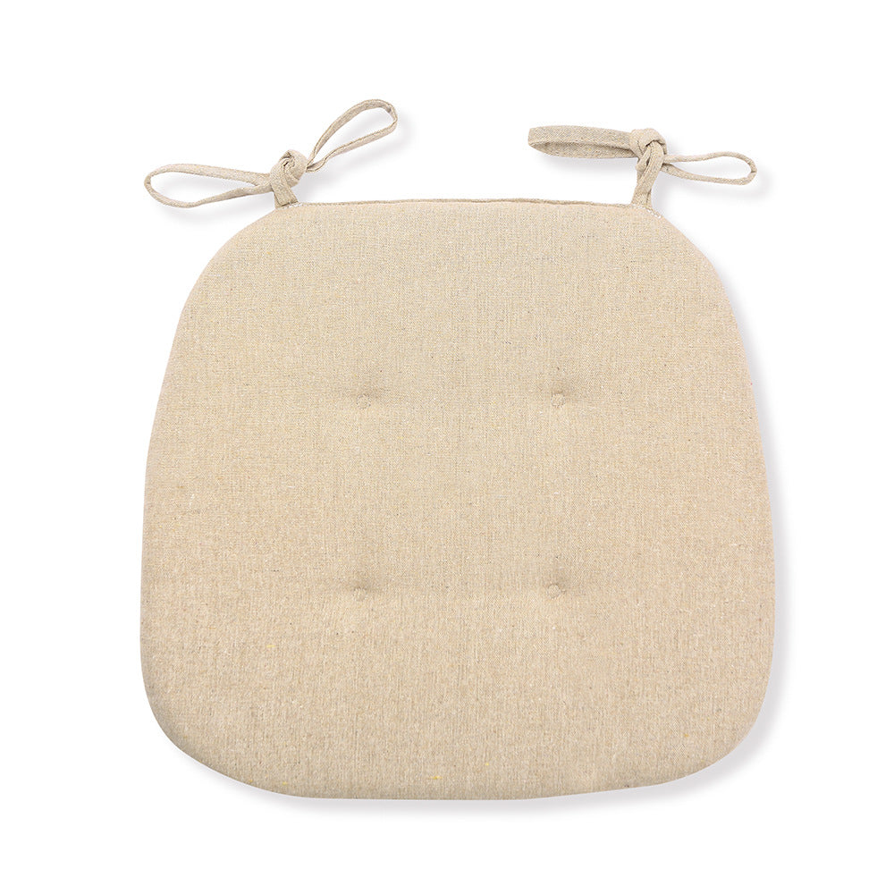 Summer Thick Cotton Linen Chair Cushion for Home Use