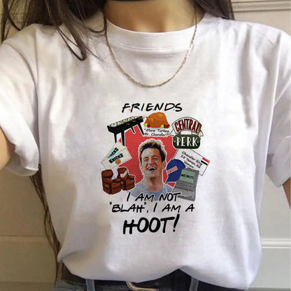 Friends TV Show Classic Letter Print T-Shirt