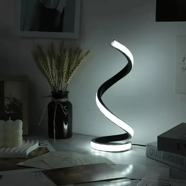 LED spirál asztali lámpa