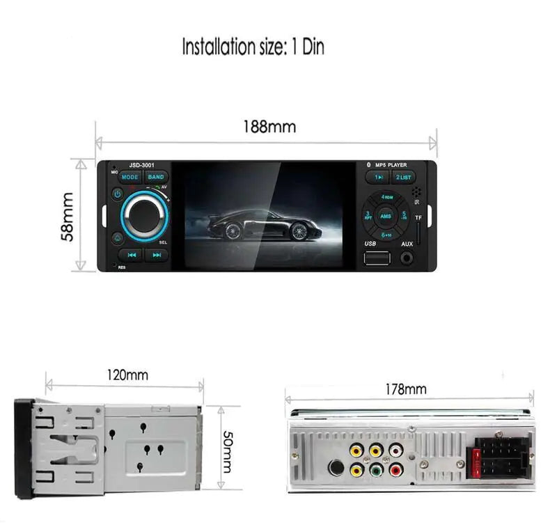 4.1 Inch Bluetooth Car Capacitive Touch Screen