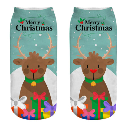 New 3D Printed Christmas Socks for Women