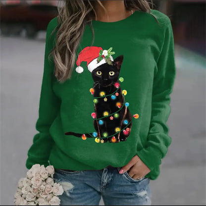 3D Digital Printed Christmas Women's Snowman Sweater