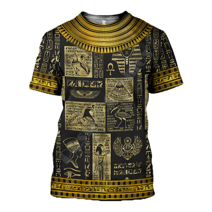 3D Printed Pharaoh Men's Short Sleeve T-Shirt