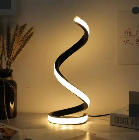 LED spirál asztali lámpa