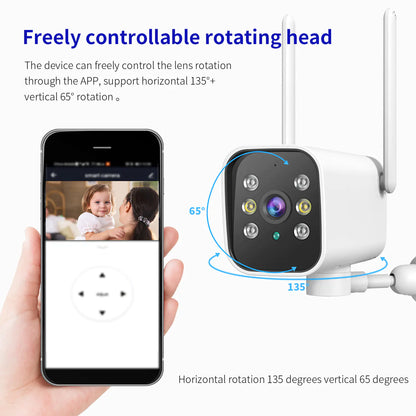 1080p Wifi PTZ Outdoor Security Camera with AI Detection