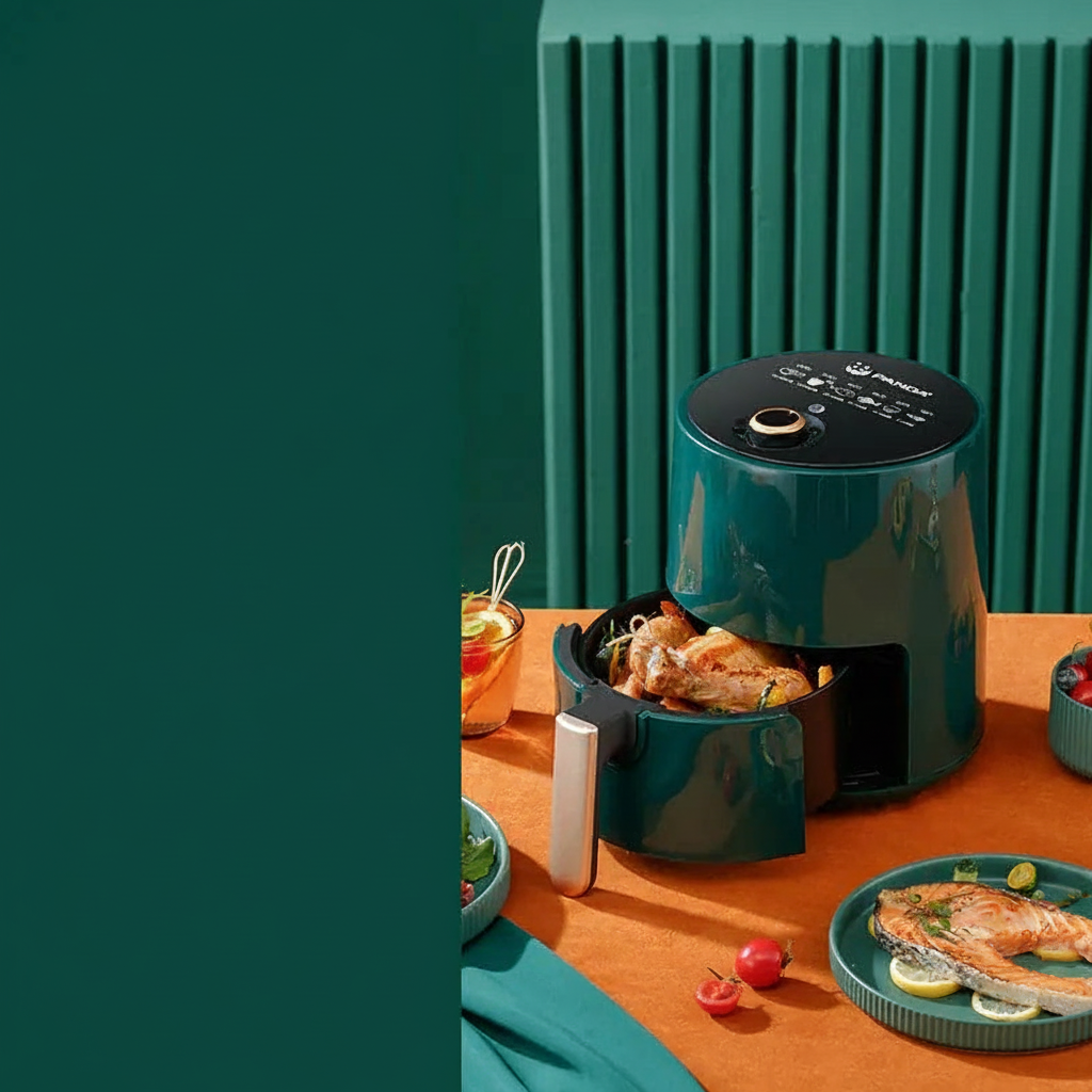 Intelligens, többfunkciójú, nagy kapacitású légsütő