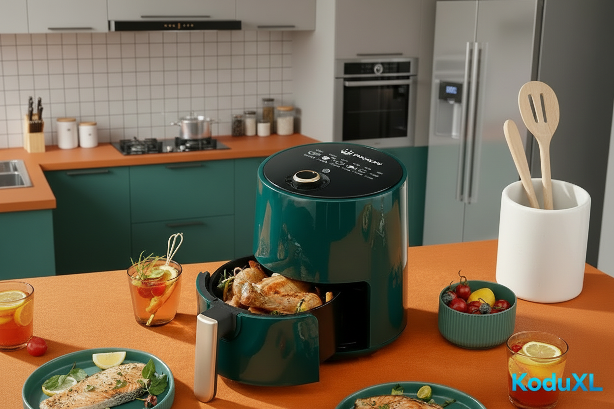 Intelligens, többfunkciójú, nagy kapacitású légsütő