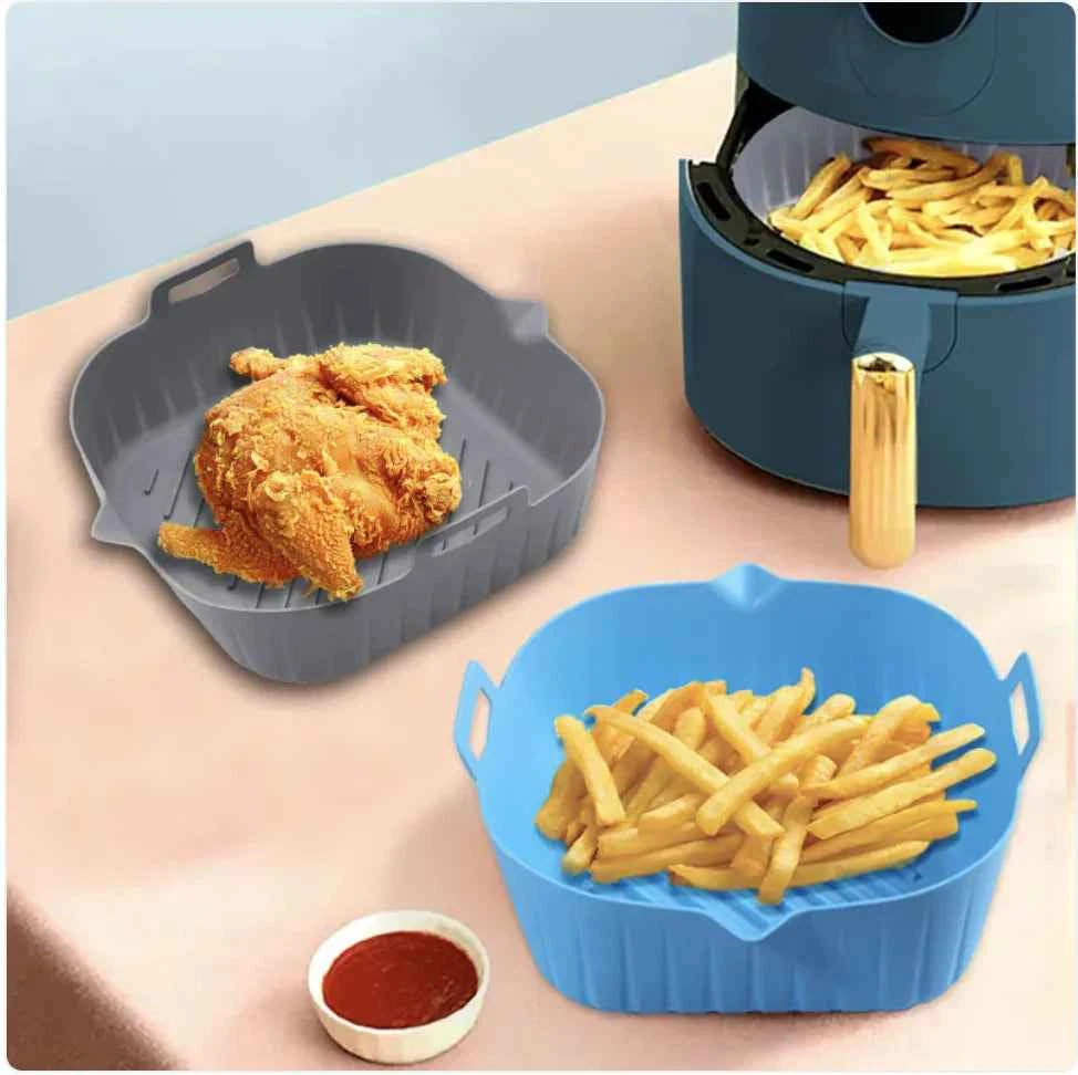 Foldable Silicone Air Fryer Baking Tray