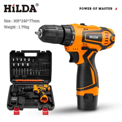 Multifunctional Cordless Electric Drill and Screwdriver
