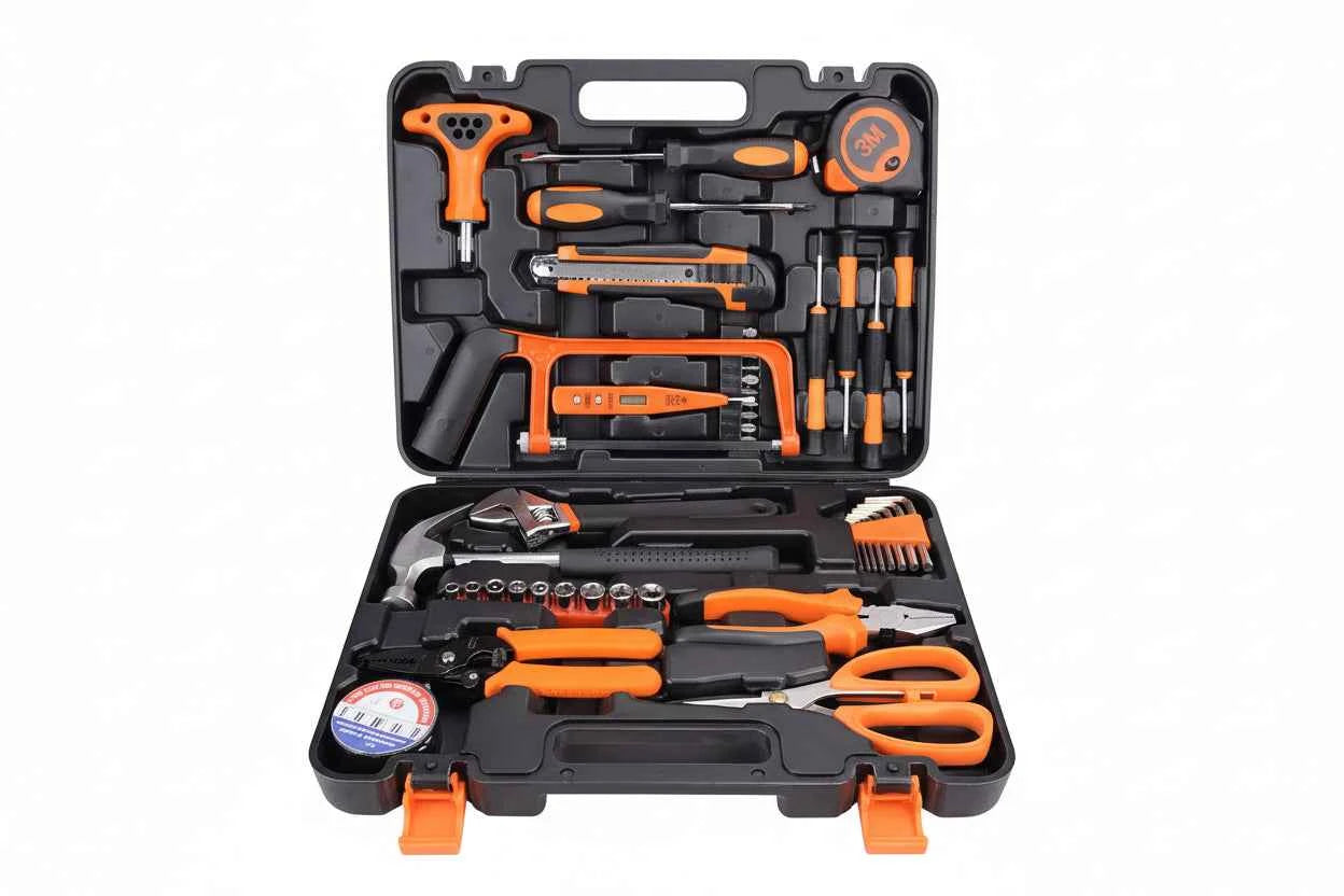 Automotive Repair Tool Set with Wrenches and Accessories