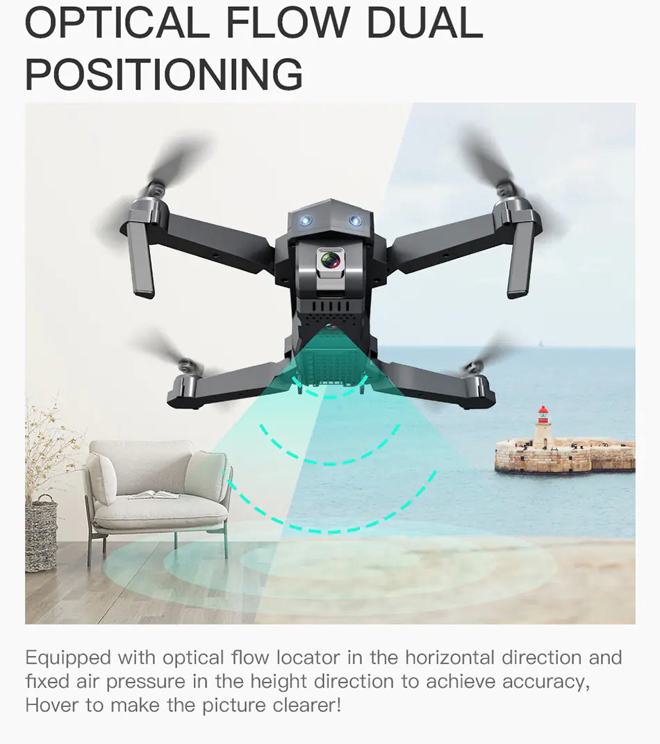Mini 4K HD Foldable Drone with Remote Control