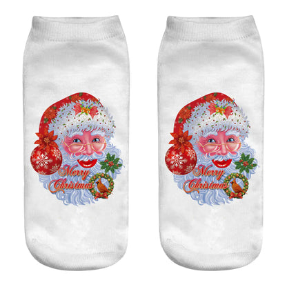 New 3D Printed Christmas Socks for Women