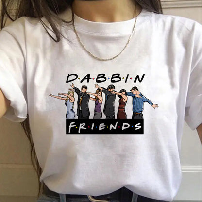 Friends TV Show Classic Letter Print T-Shirt