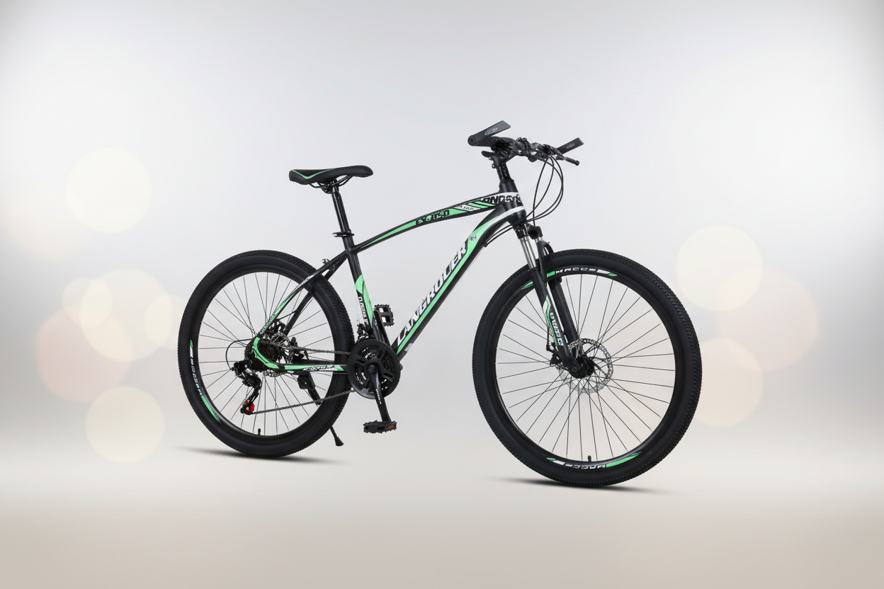 Lengéscsillapító terepkerékpár változó sebességgel