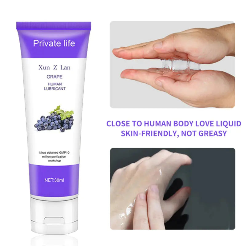 Fruit-Flavored Water-Soluble Lubricant for Adults