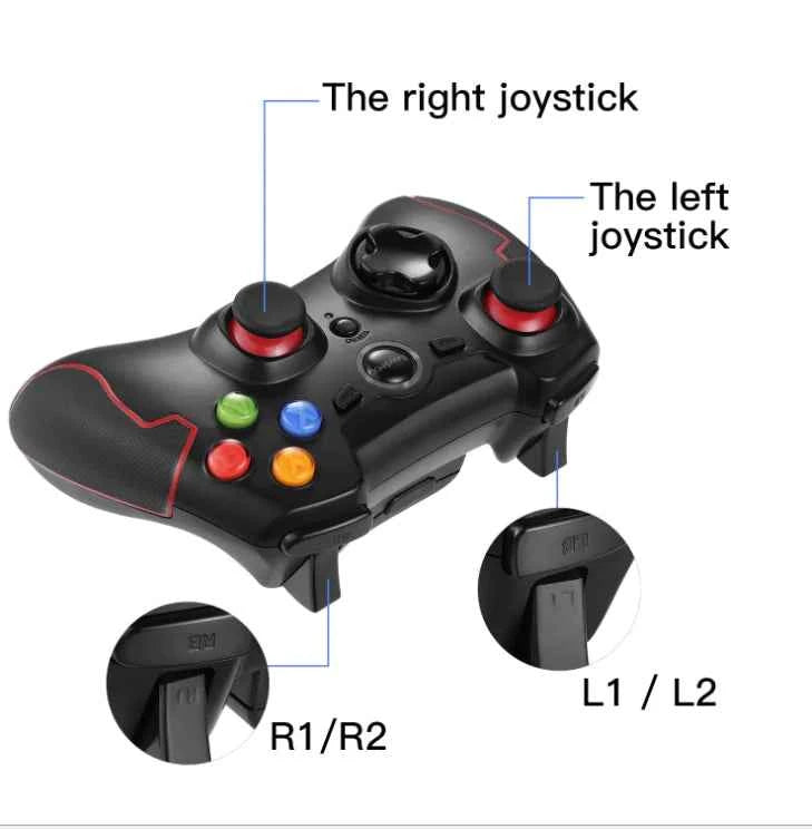 Wireless Game Controller with Dual Vibration for PS3/PC