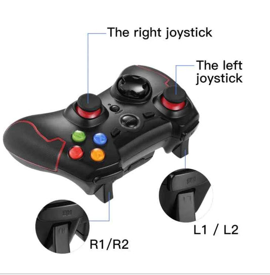 Wireless Game Controller with Dual Vibration for PS3/PC