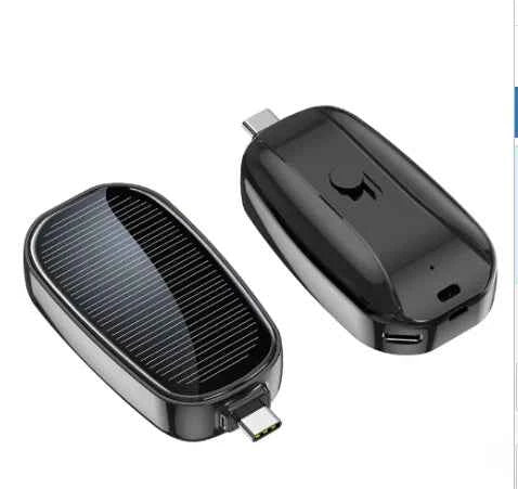 Compact Solar Phone Charger Mini Keychain Power Bank
