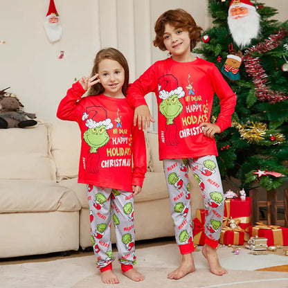 Christmas Monster Print Family Pajama Set - Fun and Cozy Christmas Monster Pajamas