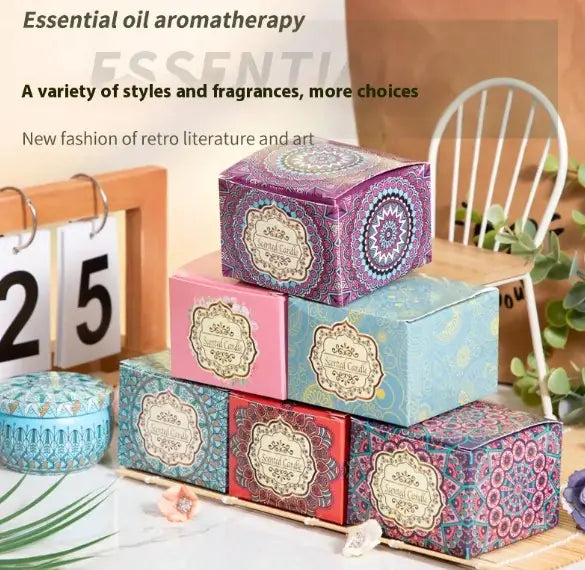 Aromatherapy Petal Candle with Dried Petals and Essential Oils