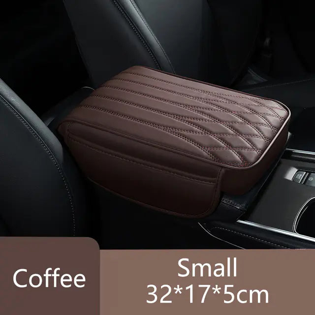 Univerzális bőr memóriahab autó kartámaszpárna támogatás