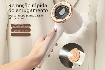 Handheld Fabric Steam Iron with Dual Wet/Dry Function