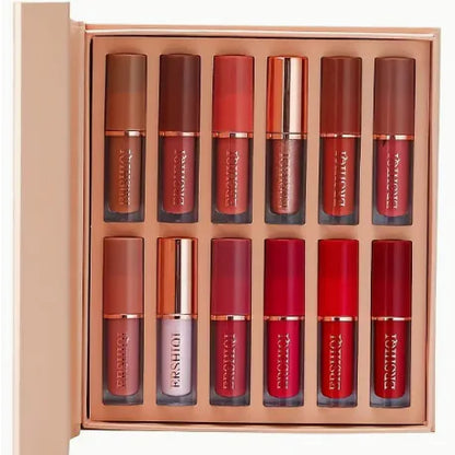 12 pcs Moisturizing Velvet Matte Lipstick Gift Box