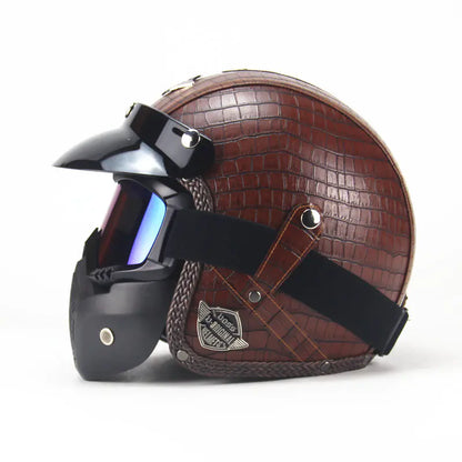 Vintage Handmade Harley Motorcycle Helmet