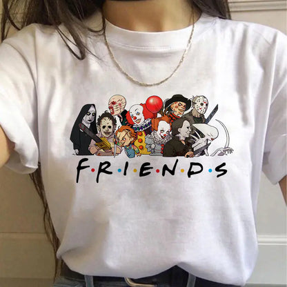 Friends TV Show Classic Letter Print T-Shirt