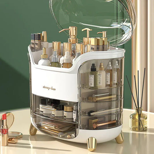 Transparent Makeup Organizer Box for Home Use