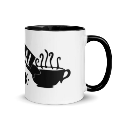 White Ceramic Mug with Color Inside