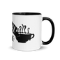 White Ceramic Mug with Color Inside