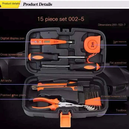 Automotive Repair Tool Set with Wrenches and Accessories