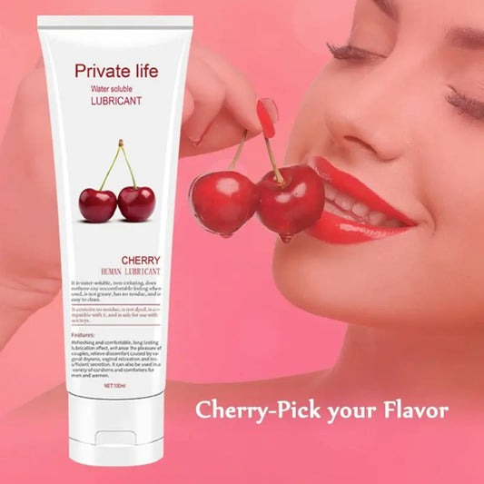 Fruit-Flavored Water-Soluble Lubricant for Adults