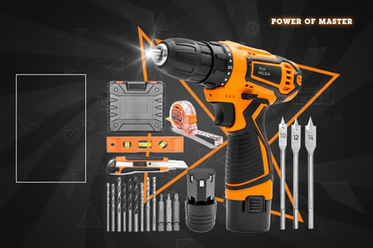 Multifunctional Cordless Electric Drill and Screwdriver