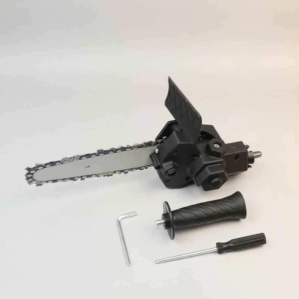 Electric Drill to Chainsaw Conversion Attachment