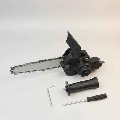 Electric Drill to Chainsaw Conversion Attachment