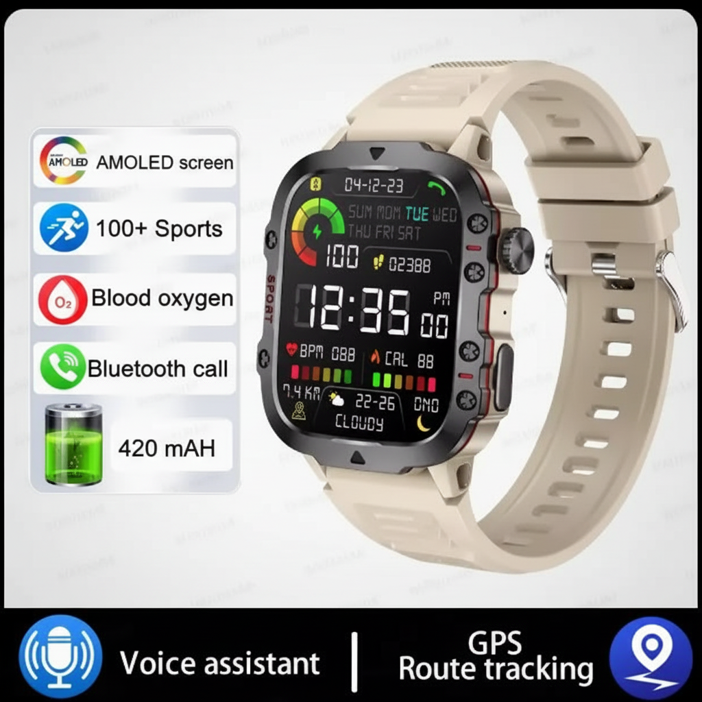 Xiaomi Military Smartwatch for Men with Health Tracker