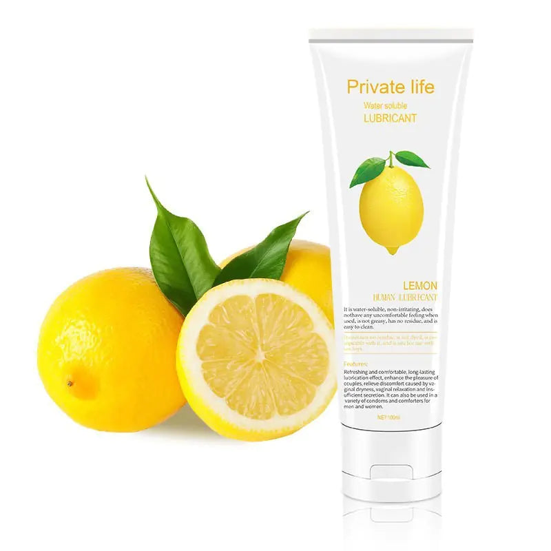 Fruit-Flavored Water-Soluble Lubricant for Adults