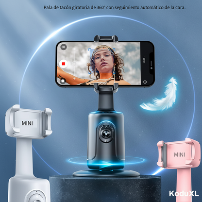 360°-os gimbal stabilizátor AI arckövetéssel telefonokhoz