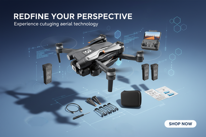 Obstacle-Avoidance Camera Drone Toy