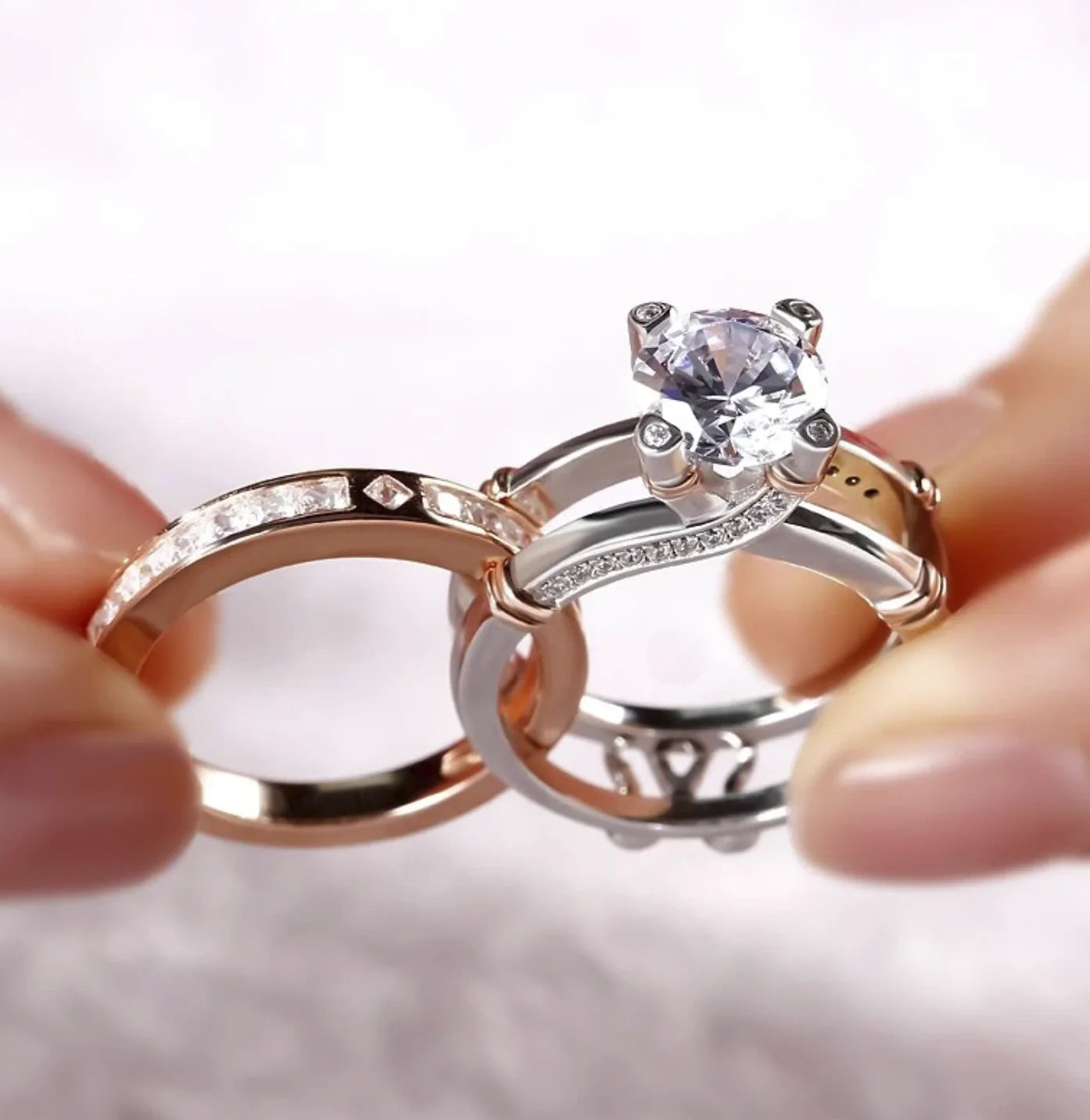 925 Silver Engagement Ring - Pure Silver Ring