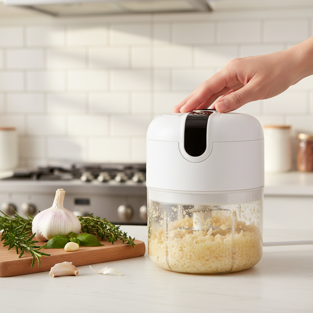 Electric Garlic Cutter - Kitchen Utensil Gadget