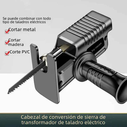 Electric Drill to Reciprocating Saw Conversion Head