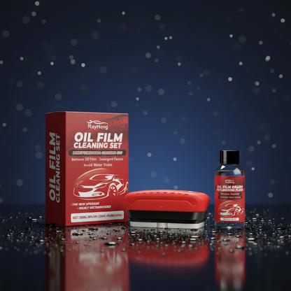 Car Windshield Cleaner Set with Crystal Clear Solution (One Set)