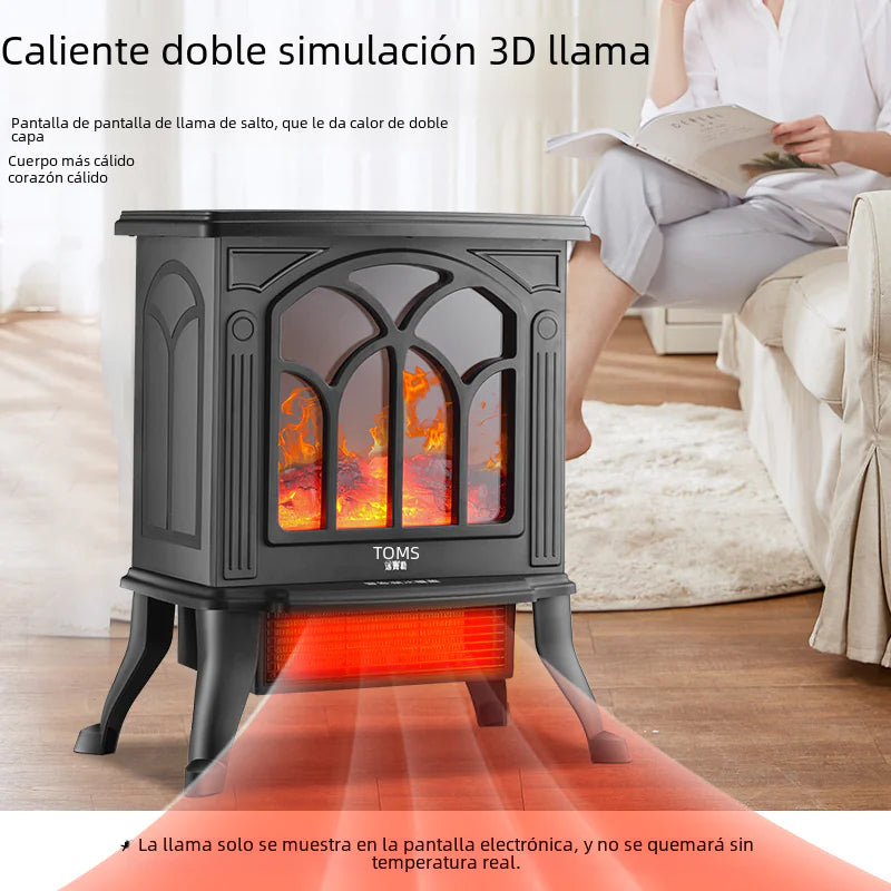 3D Realistic Flame Electric Fireplace Heater for Home