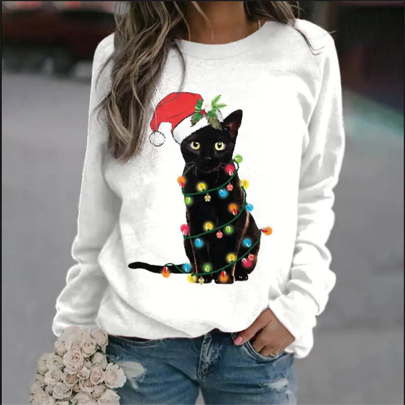 3D Digital Printed Christmas Women's Snowman Sweater