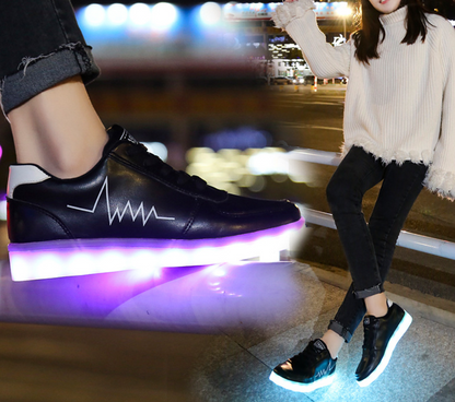 Colorful LED Light-Up Sneakers, Casual Style