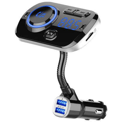 Car FM Transmitter with Bluetooth, Voice Assistant & Mood Light