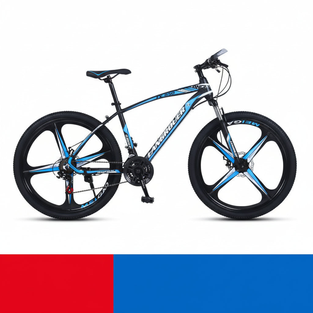 Lengéscsillapító terepkerékpár változó sebességgel